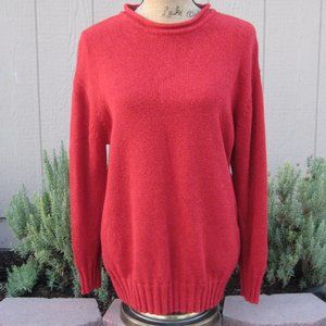 JONES NY SPORT, Red long sleeve sweater, Rayon/Cotton, Rolled Neck, Size M - EUC